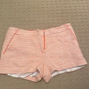Orange white tweed shorts from Korea